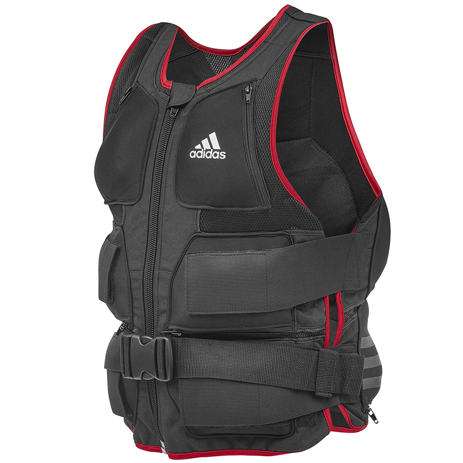 Gilet Lesté ZFO Sports – 30 Lbs (13.6 Kg) Avec 16 Fentes, Réglable, Noir