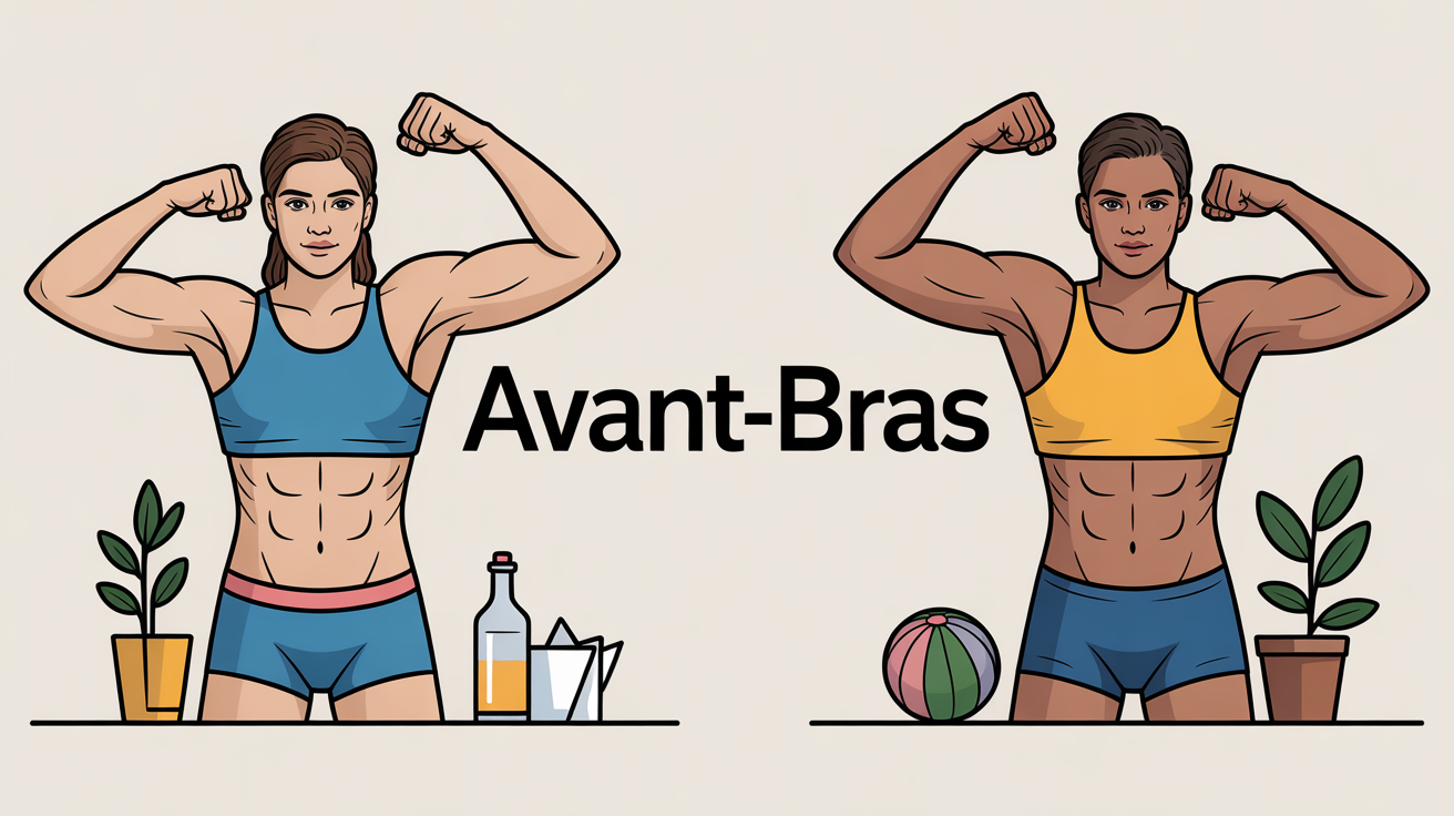 avant bras musclés en action avec objets quotidiens
