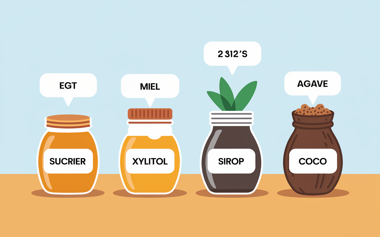 tableau visuel IG calories meilleur sucre pour la sante