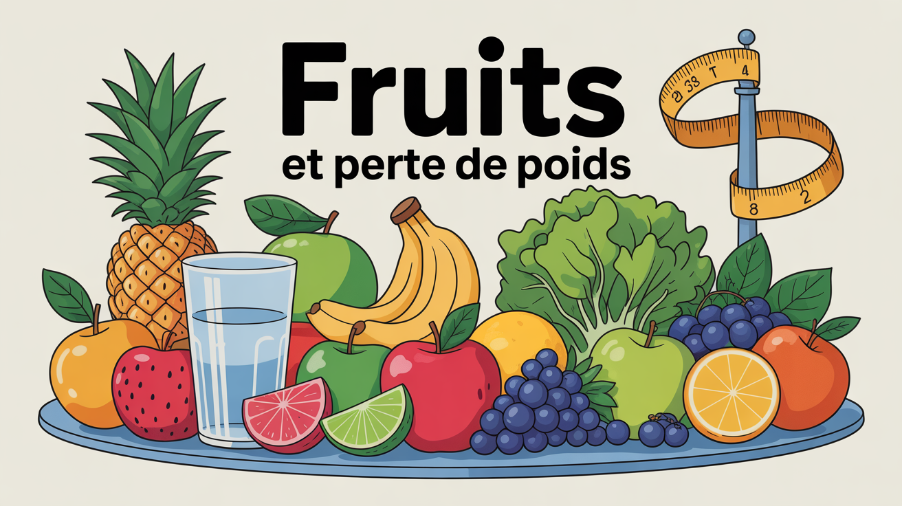 fruits frais verre d'eau perte de poids