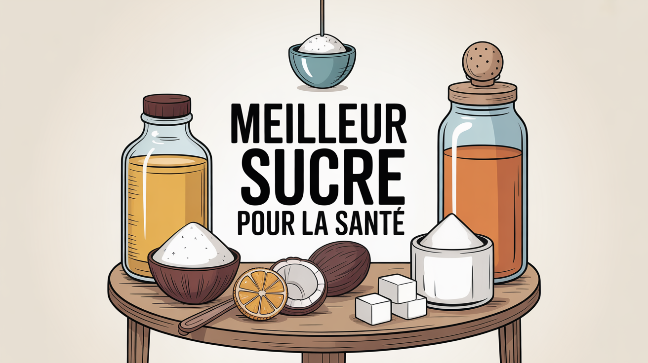 illustration types de sucre meilleur sucre pour la sante