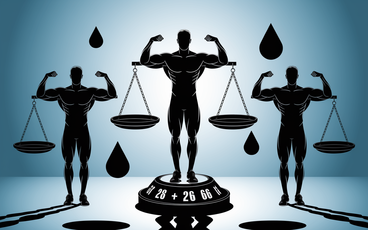 sportifs balance prise de poids muscles et eau