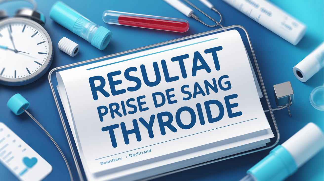 resultat prise de sang thyroide feuille tube horloge