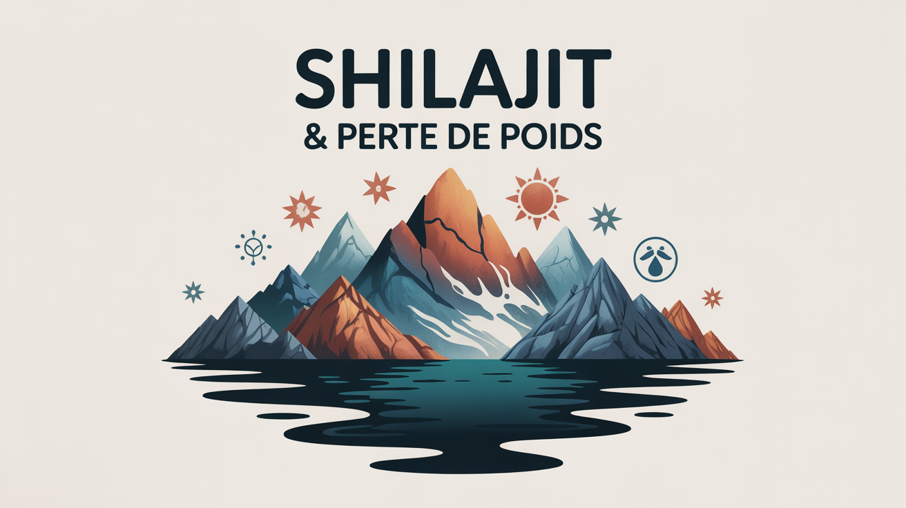 shilajit et perte de poids resine himalayenne illustration SEO
