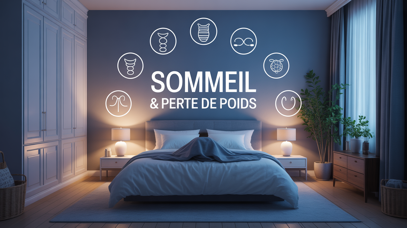 Image chambre sombre sommeil perte de poids hormones balance