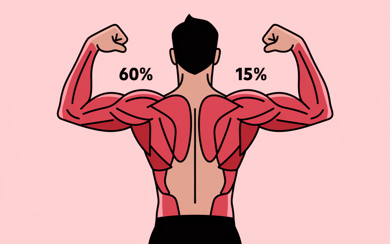 schéma muscles tirage vertical activation