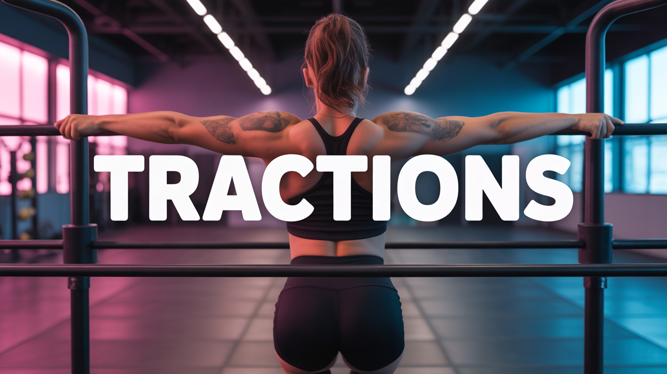 traction silhouette gym muscles principaux surlignes