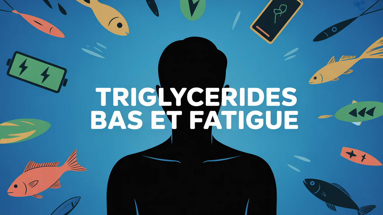 Illustration triglycérides bas fatigue énergie