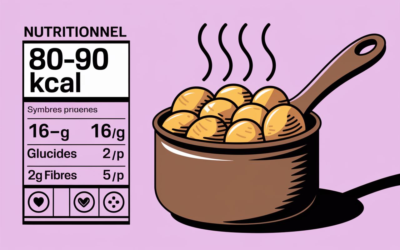 tableau nutritionnel pommes de terre vapeur