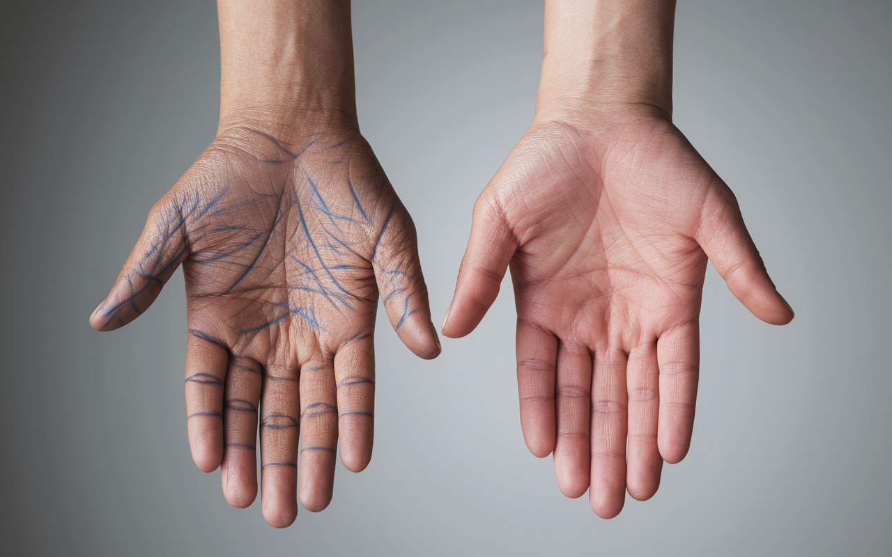 veines apparentes sur les mains anatomie