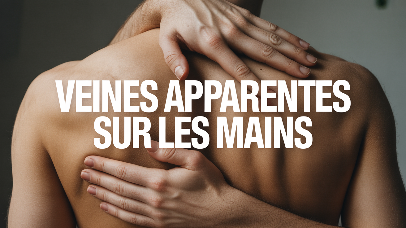 veines apparentes sur les mains gros plan