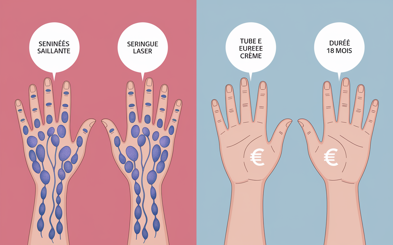 veines apparentes sur les mains solutions traitement