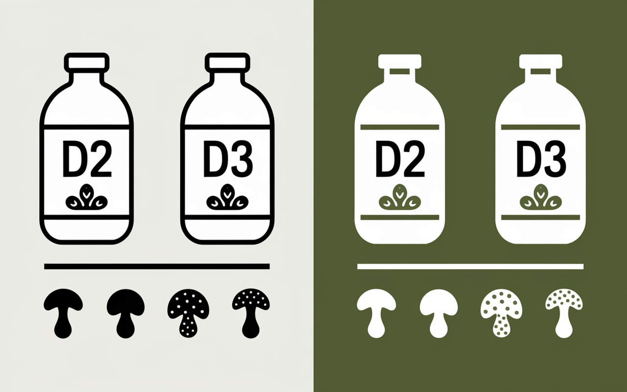 vitamine d2 d3 differences assimilation origine