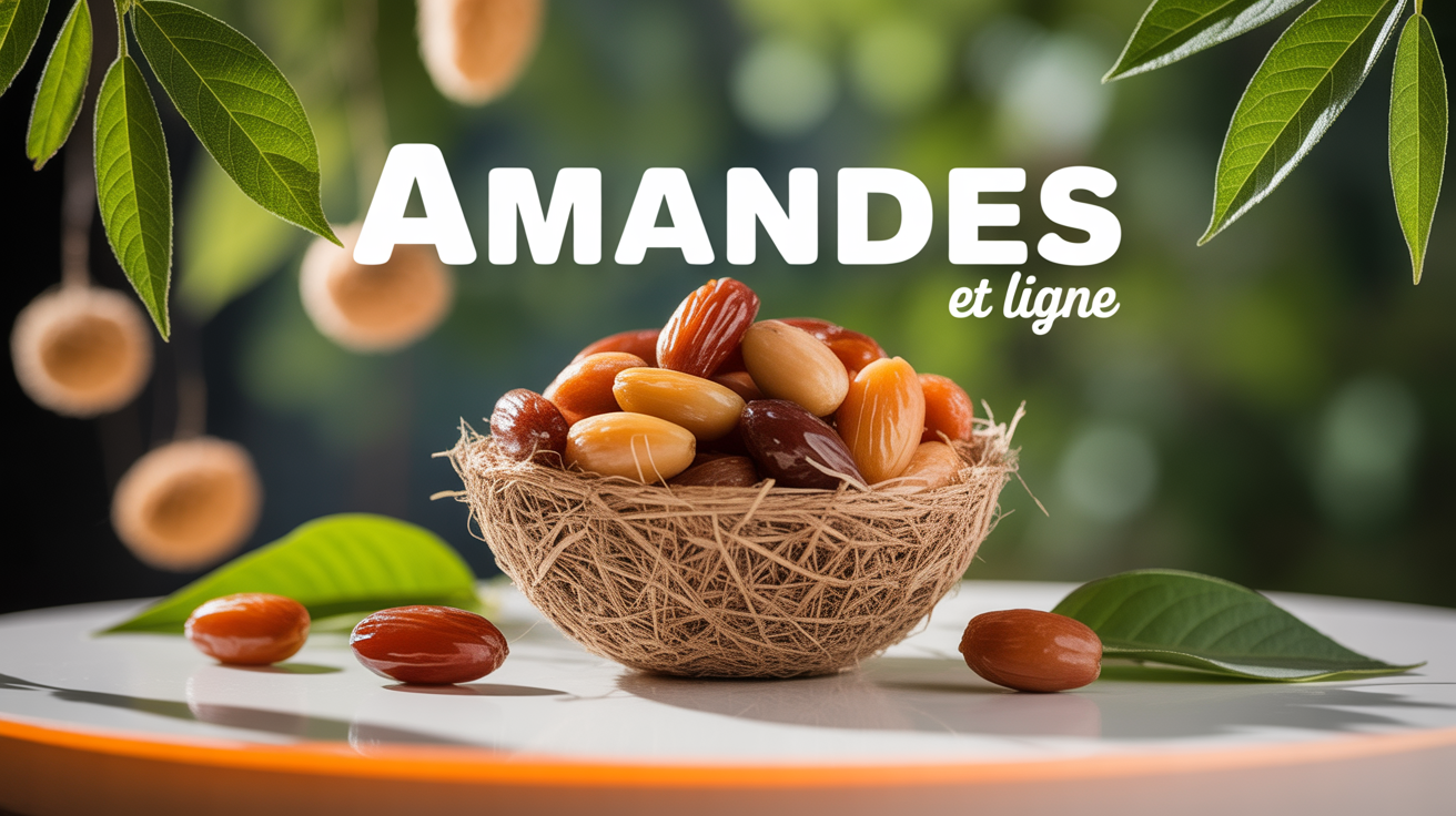 bol d'amandes sur table saine