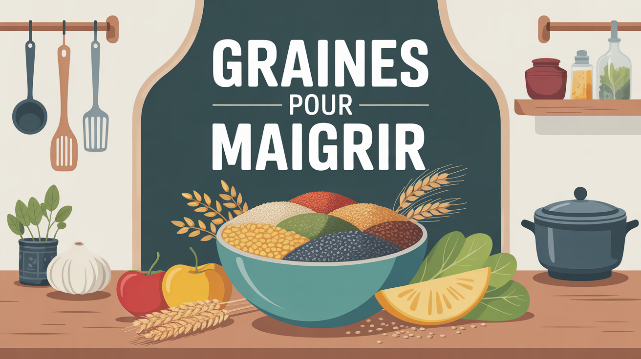 Bol de graines pour maigrir chia lin tournesol courge