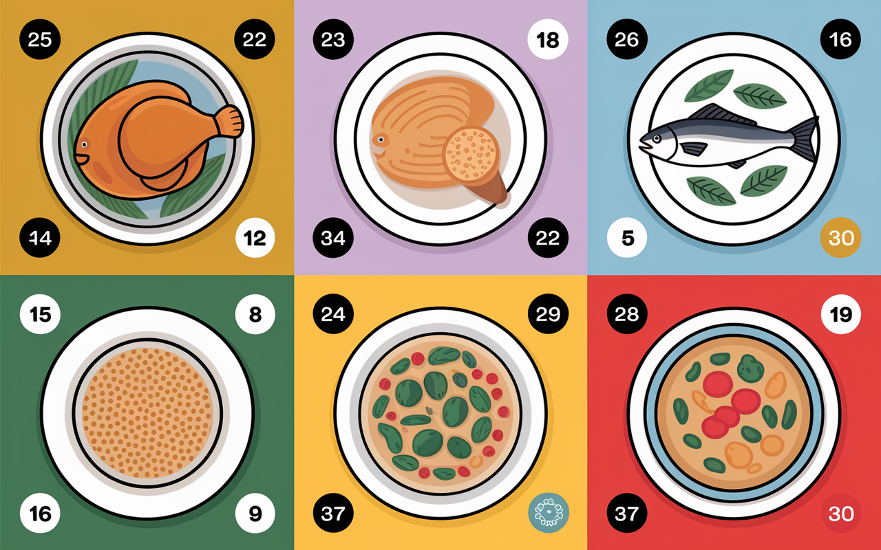tableau hebdomadaire menu perte de poids variantes