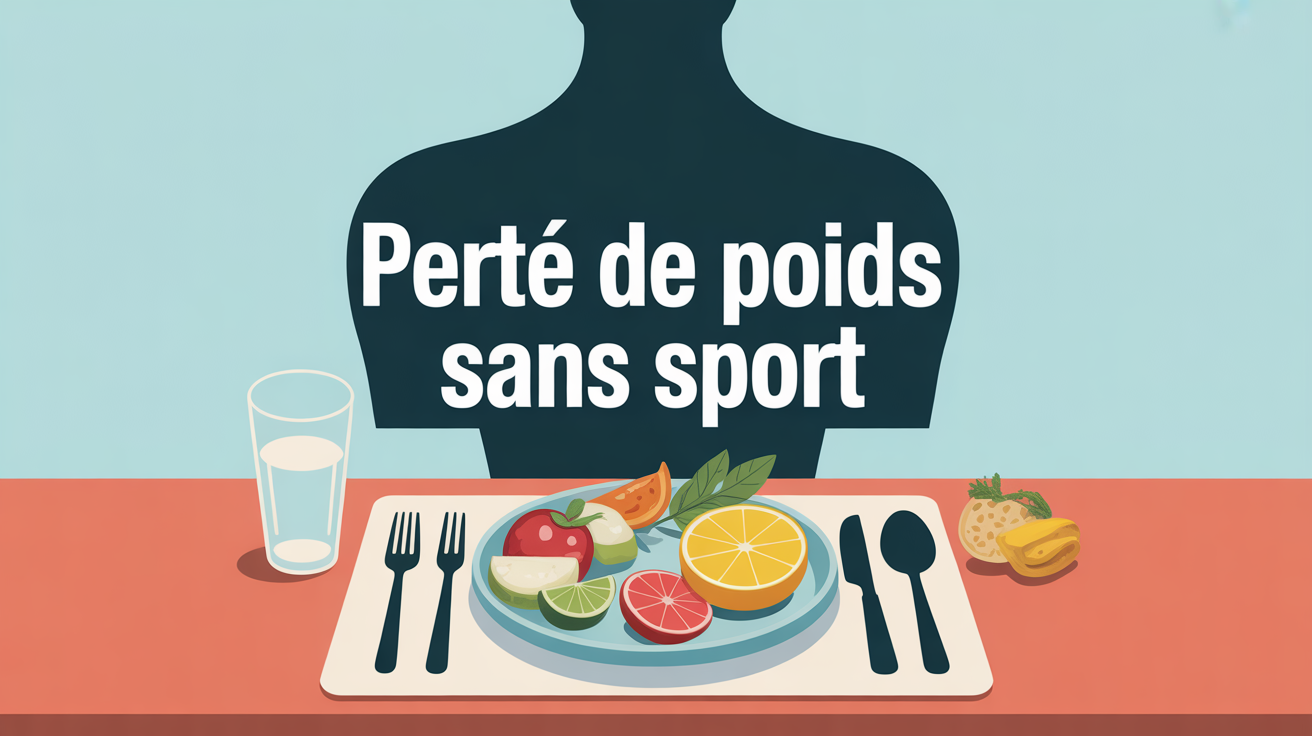 Perte de poids sans sport, assiette saine