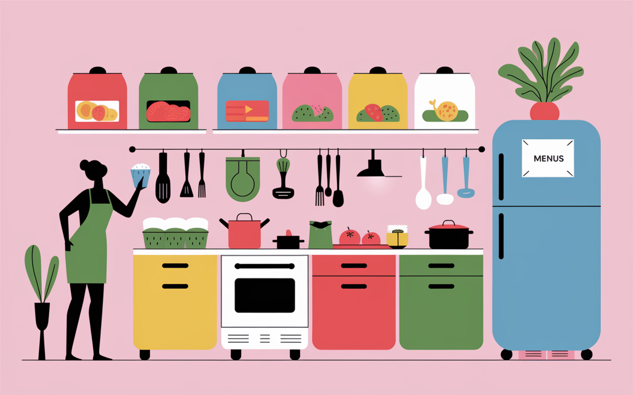 Perte de poids sans sport, cuisine organisée et routines