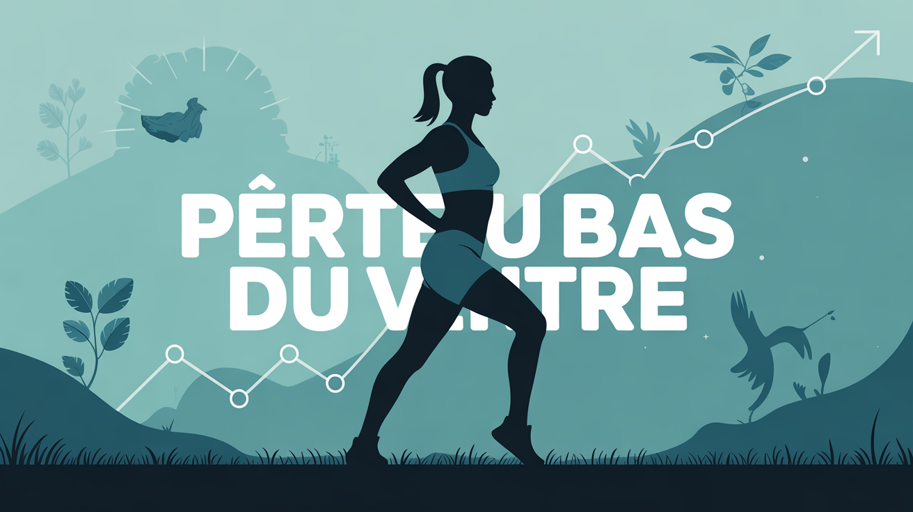 Silhouette sportive perte du bas du ventre posture confiante