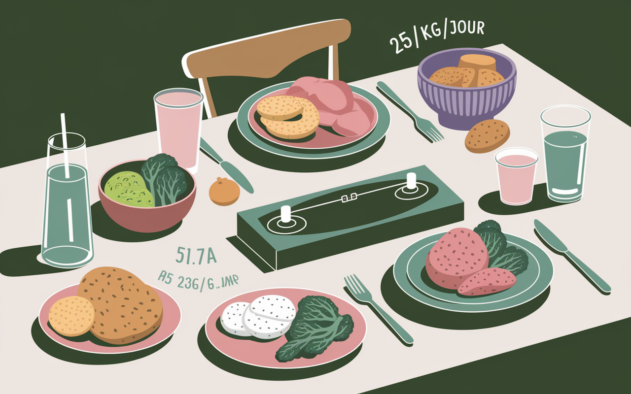 Table repas aliments proteines fibres perte du ventre homme
