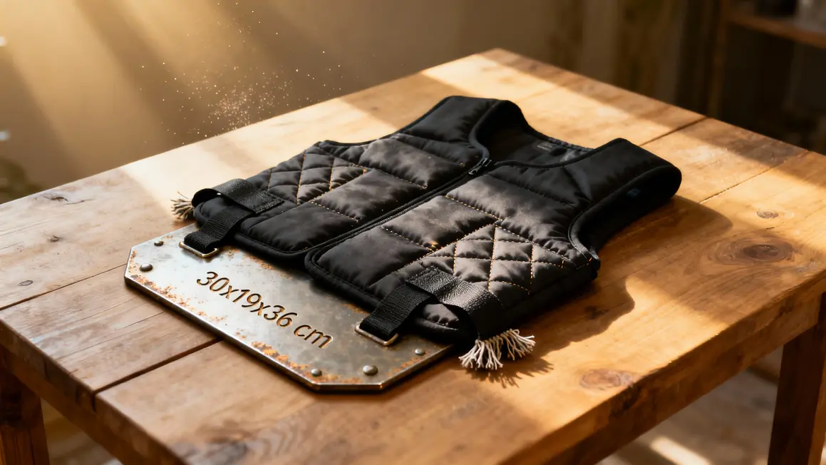 Gilet lesté Suprfit Sigurd 3D plaques métalliques modulables dimensions