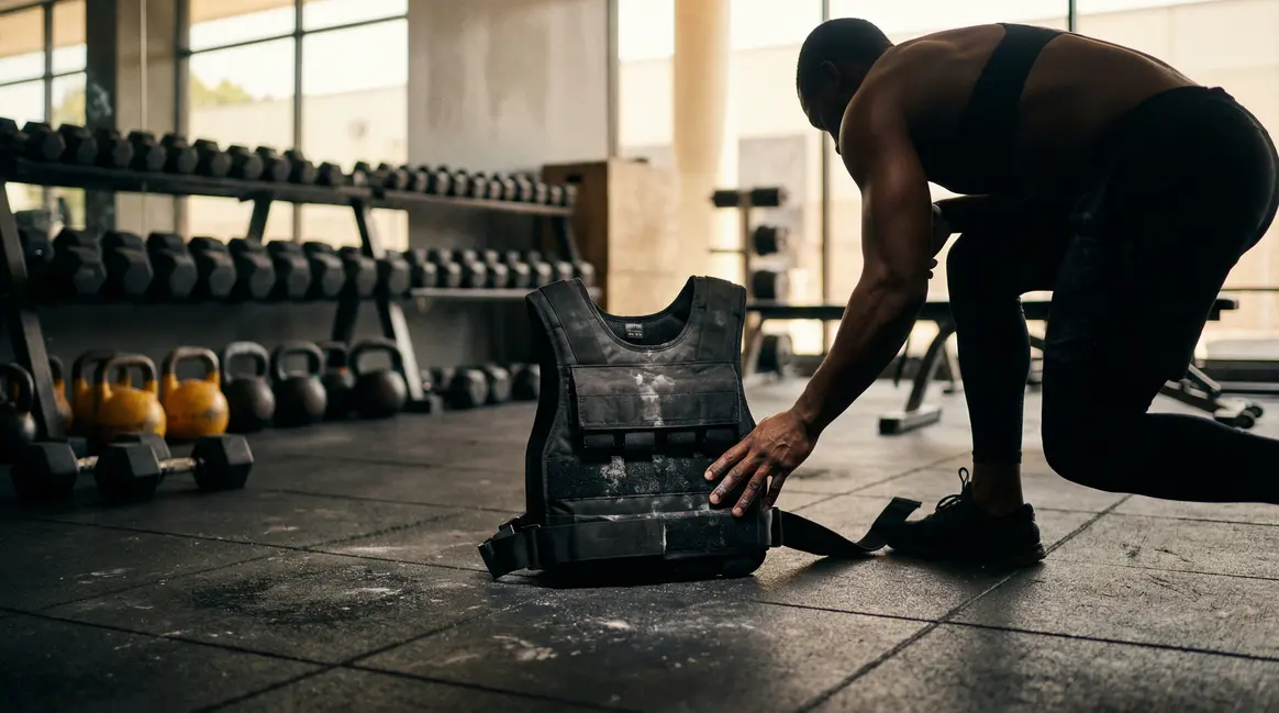 Gilet lesté Suprfit Sigurd 3D moderne posé salle de sport