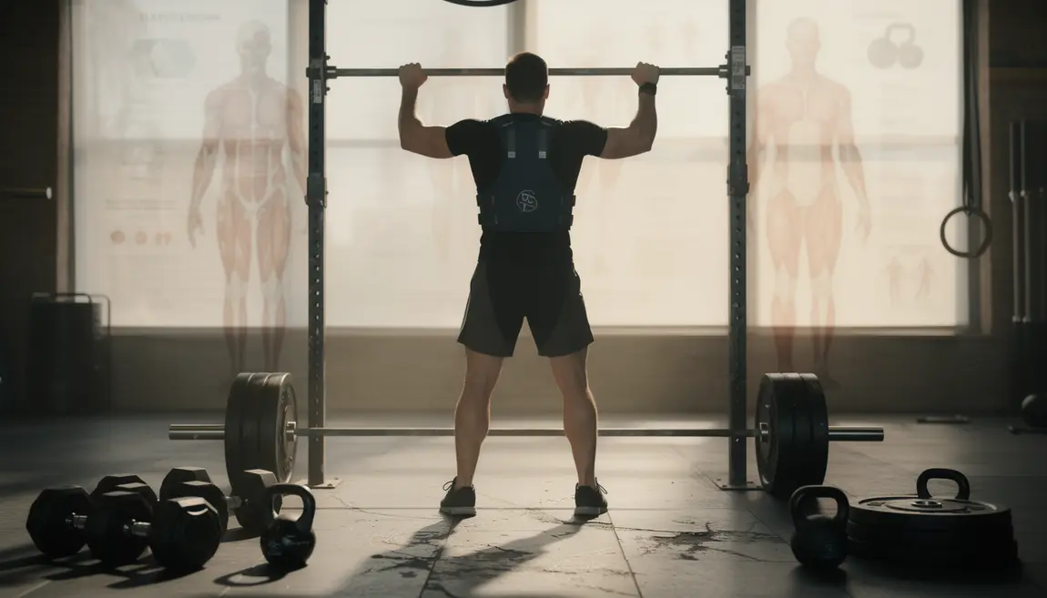 athlete dos tractions gilet leste musculation metabolisme