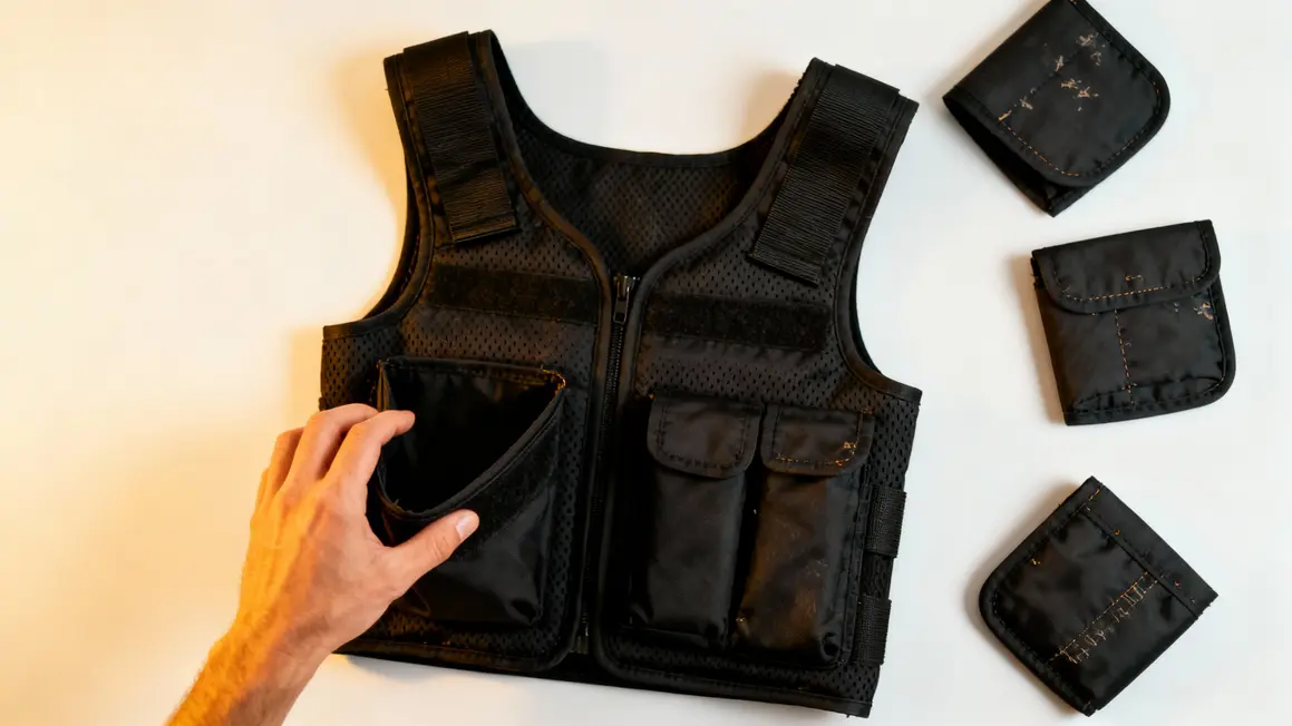 vue sacs amovibles gilet leste ise reglable