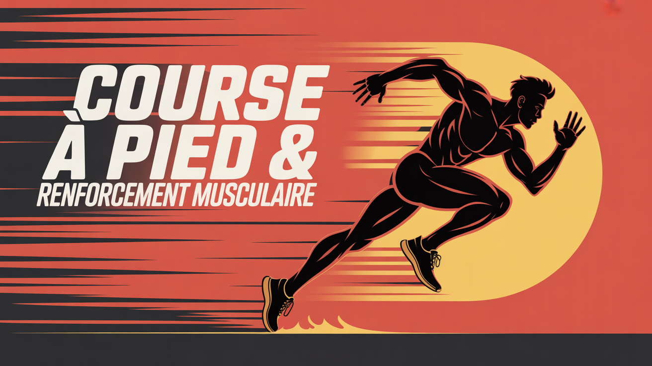 Illustration renforcement musculaire course a pied coureur energie