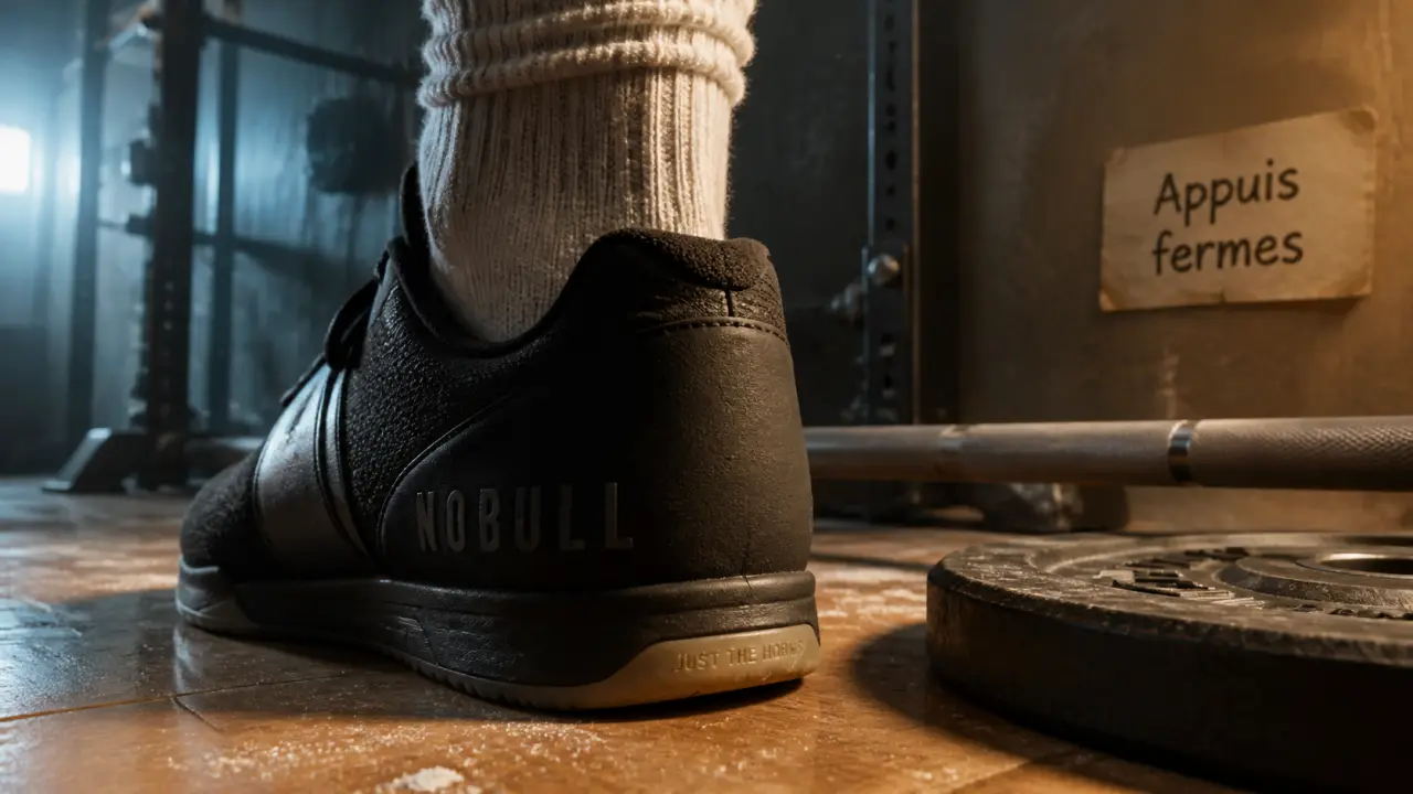 Chaussure musculation semelle plate drop pour stabilité